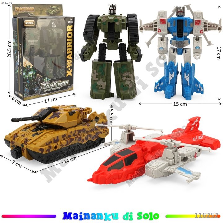 [Mainanku] Mainan Robot Deform 1PCS RANDOM MODEL Transforrm X-Warrior