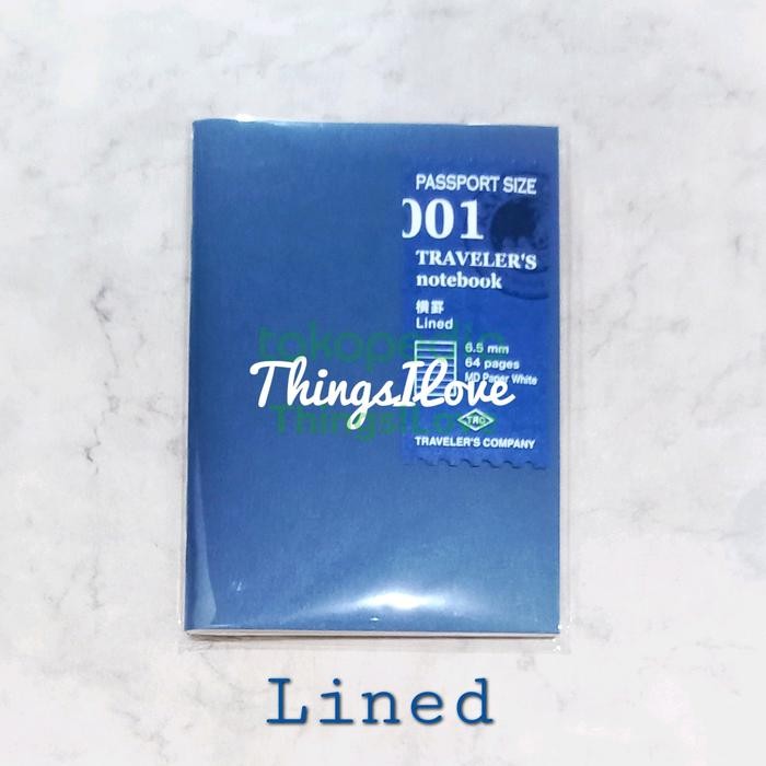 

Bisa Spk! Midori Traveler'S Notebook Passport Refill - 001 Lined