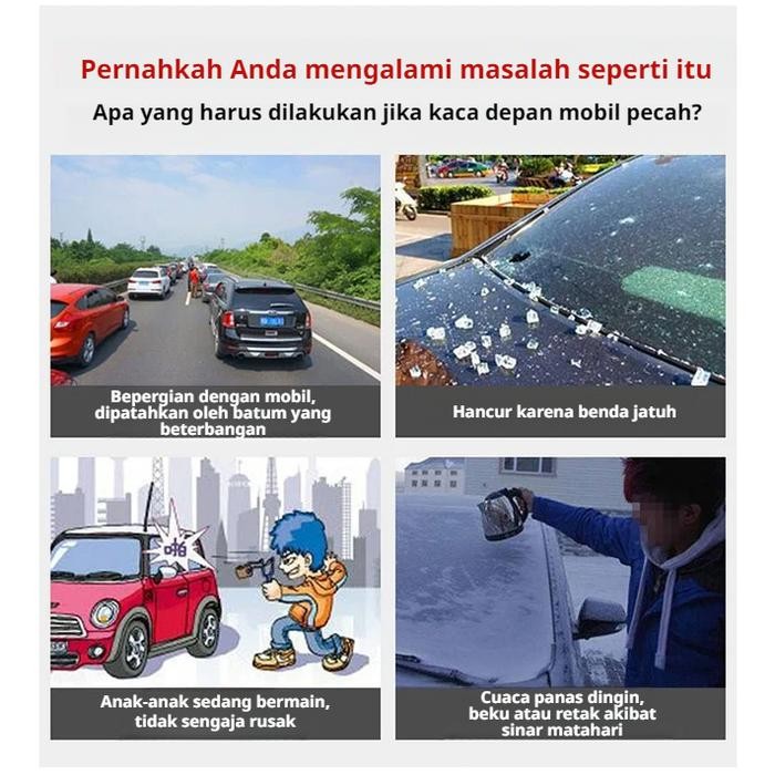 50ml Lem Kaca Retak Mobil Retak Panjang Biasa /Penghilang Retak Super Kuat Glass/Lem perbaikan retak