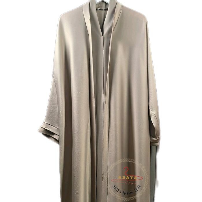 TERLARIS Kode H Abaya import Madinah dress wanita hijab muslimah fashion hitam jetblack polos