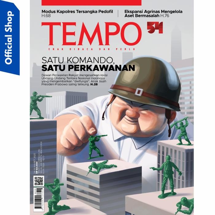 

Majalah Tempo Ed 5406 Satu Komando Perkawanan Tanggal 24 Maret 2025