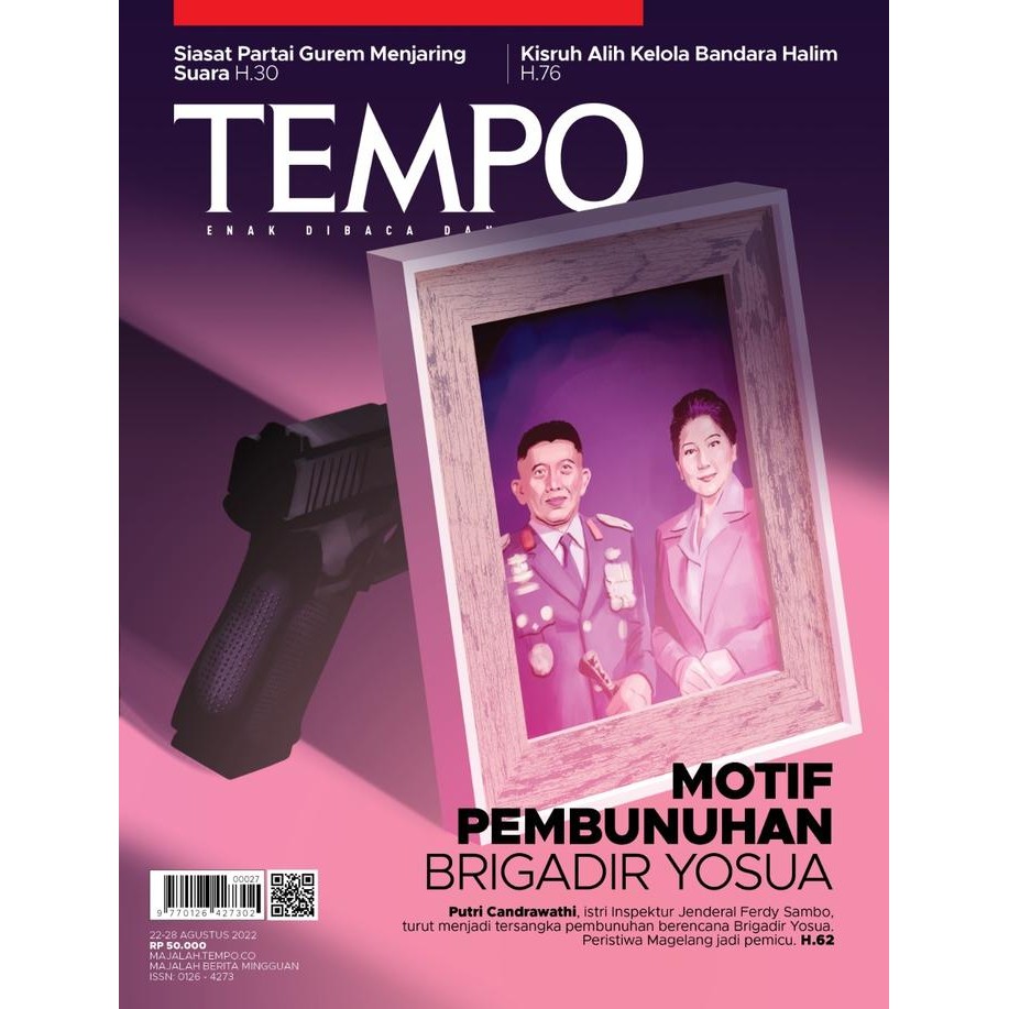 

Majalah Tempo Cetak Edisi 22 Ags 2022 Motif Pembunuhan Brigadir Yosua