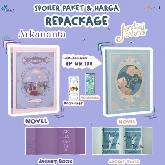 

Novel Arkananta & Jendral Jevano New Cover Hard Cover & Soft Cover