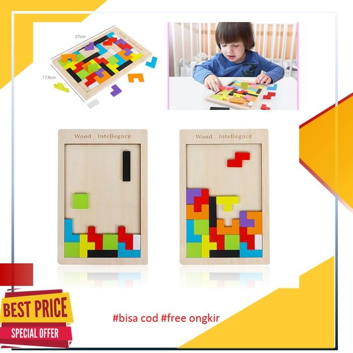 

Puzzle Wooden Intelligence Mainan Edukasi Anak Perempuan Laki laki