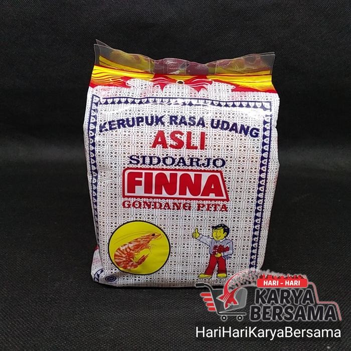 

TERMURAH FINNA KERUPUK GONDANG PITA RASA UDANG ASLI 500GR READY STOCK