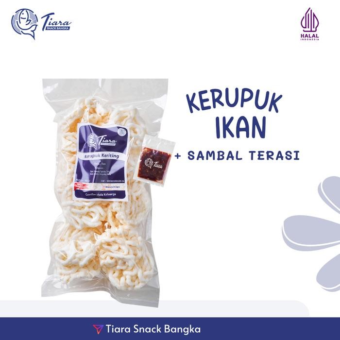

DISKON Kerupuk Bangka Ikan Tenggiri + Sambal Terasi Krupuk Ikan Tenggiri READY STOCK