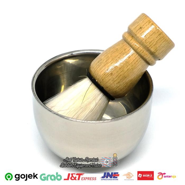 

Kuas Sabun Kuas Cukur Jenggot Dan Mangkok Kuas Cukur Rambut Mangkok Steel