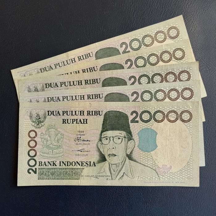 Uang Kuno 20.000 Rupiah Ki Hadjar Dewantara 1998 Asli