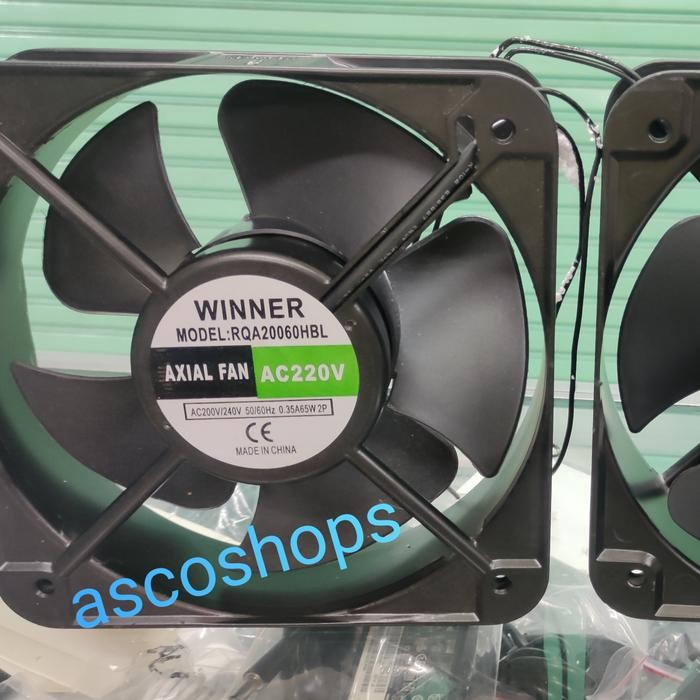 PJ kipas fan panel winner 20 x 20cm 220v 20x20 Bearing dinamo besar 220 v exhaust fan panel AC 220
