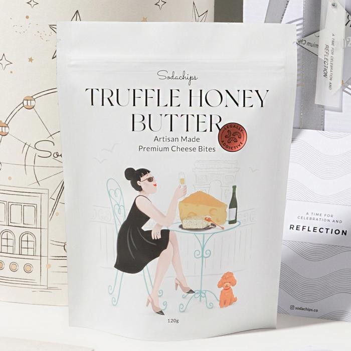 

Sodachips TRUFFLE HONEY BUTTER Cheese Bites snack