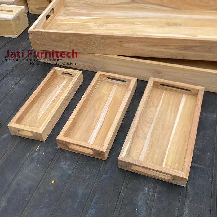 Terbaru - Tray Nampan Kayu Jati - Tray Nampan Cafe Hotel Resto Dll