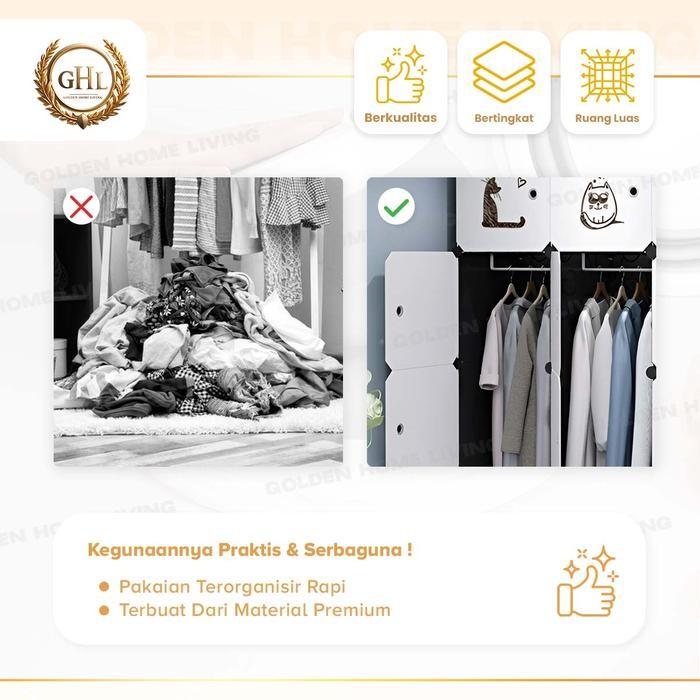 Promo Terlaris GHL - Lemari Plastik 12 Pintu Lemari Serbaguna Ready