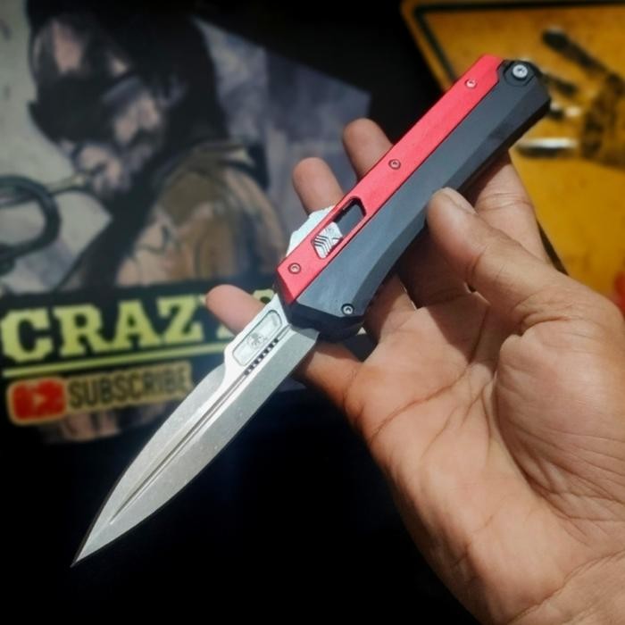 Pisau Automatic Survival Microtech Bohler M390 Solid / Pisau Survival / Survival Kit