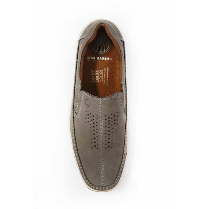 MAX BARENS Sepatu Kulit Pria Mx 1223 Grey Casual Keren Original