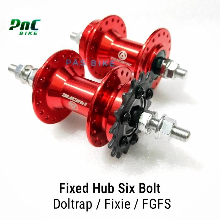 Hub Fixie Doltrap Sepeda Fixed Gear Free Style tipe Six Bolt