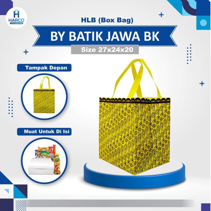 Promo Tas Kotak Nasi Spunbond 20X20 Goodie Bag Nasi Batik Jawa 27X24X20