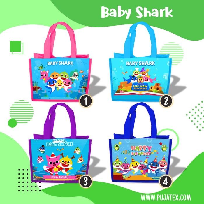 Bisa Termin Goodie Bag Ultah Murah, Gambar Baby Shark, Ready Stok