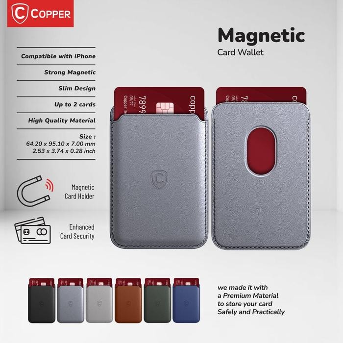 

Ready Magnetic Card Wallet Holder Dompet Kartu Slim Stylish