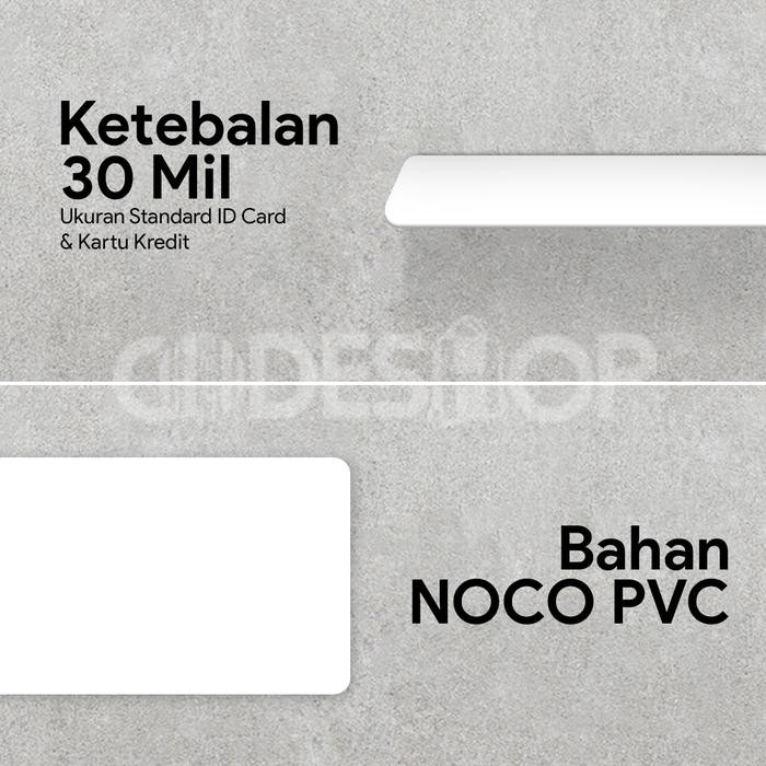 

Ready Hid Ultracard Noco Pvc Id Card Blank Putih Cr80 100Pcs Printer Kartu
