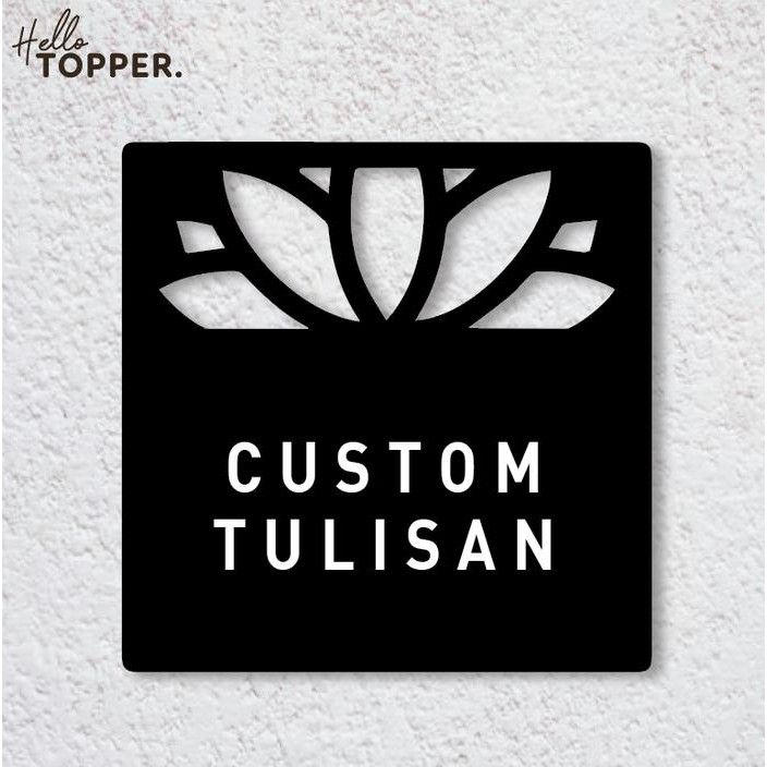 

Ready Custom Sign Board Acrylic Uv Print Papan Nama Label Kotak