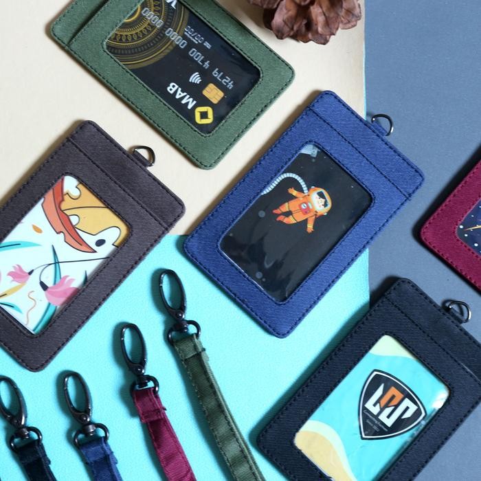 

Ready Name Tag Id Card Holder Polos Dompet Gantungan Waterproof