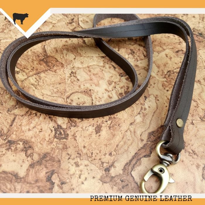 

Ready Tali Id Card Name Tag Kulit Asli Lanyard Premium Handmade