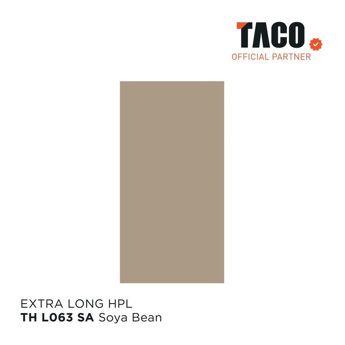 TACO HPL Solid Panjang 3 Meter Per 1 Lembar 122CM x 305CM - TH L063 SA Soya Bean