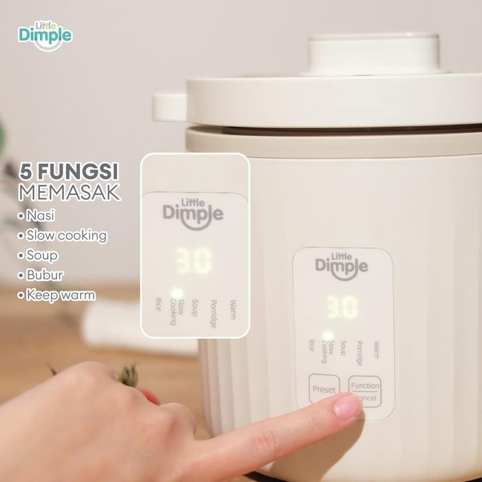 Little Dimple Healthy Multi Cooker 1 Liter Mc - 858 / Rice Cooker Multi Fungsi