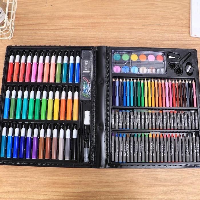 

Jual Rugi! Art Set Isi 150 Pcs Pensil Warna Set Anak Crayon Komplit Alat Lukis Mu