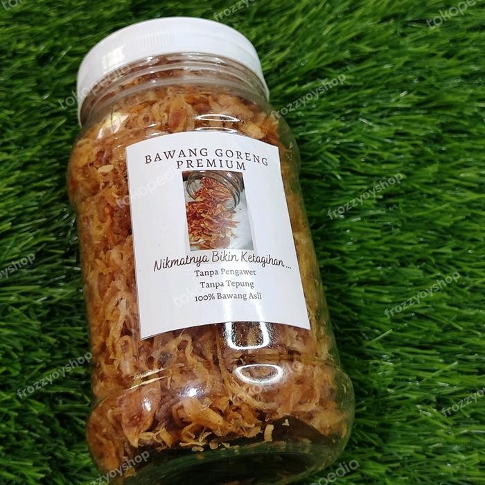 

promo bawang goreng premium tanpa tepung 150gr - cemilan sehat