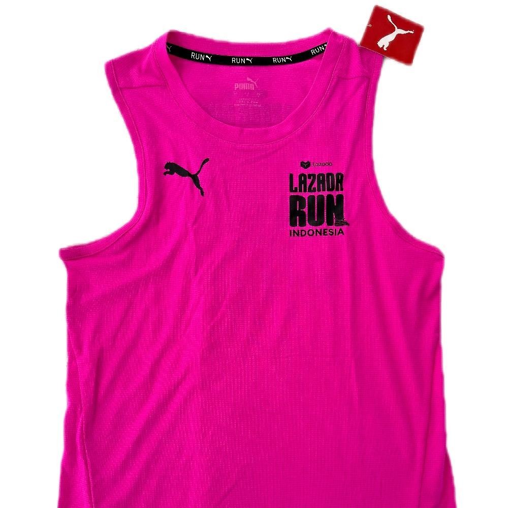 Jersey Lari Singlet kutung race run Jersey lari pria wanita | Kaos Olahraga Unisex Warna Pink Size S