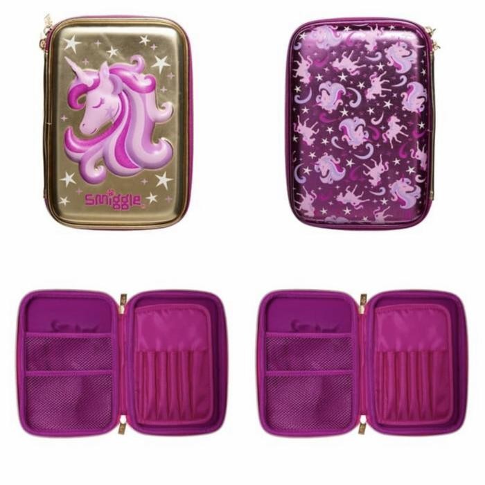 

Smiggle Original Pencil Case Hardtop Gold Unicorn - Tempat Pensil