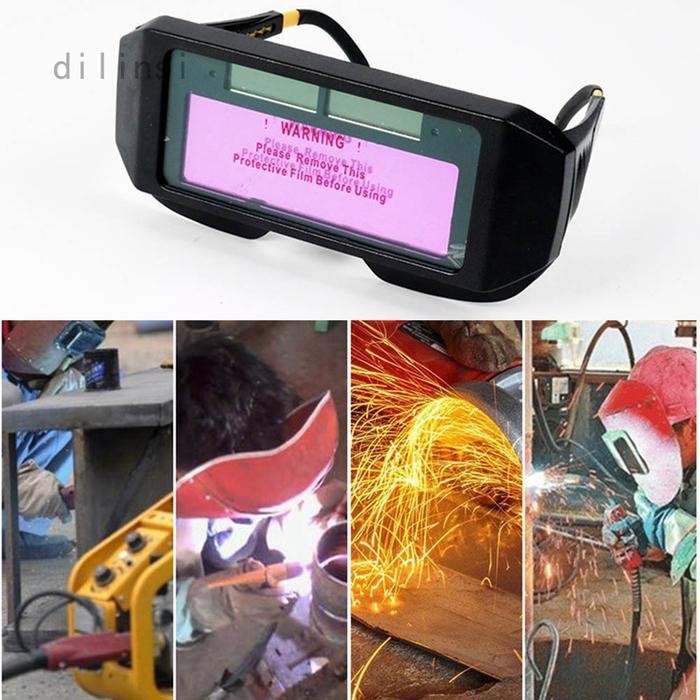 Pilihan- Kacamata Las Otomatis Kaca Mata Gelap Listrik Safety Auto Dark