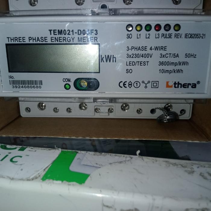 Kwh Meter Thera Tem021-D05F3 -5A Digital 3phase via CT
