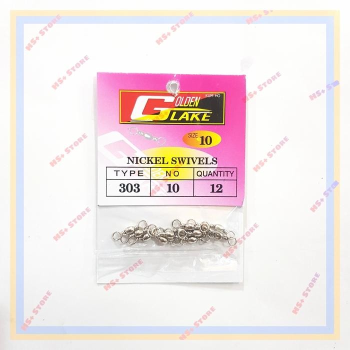 Rolling Swivel Nickel Swivels Kili kili Pancing Golden Lake