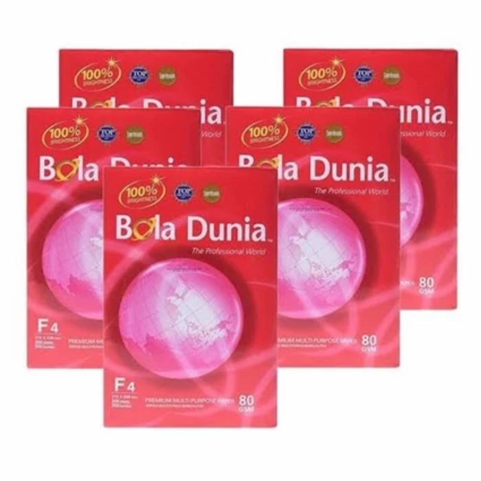 

Jual Rugi! Kertas Hvs F4 80 Gr Bola Dunia Per Rim