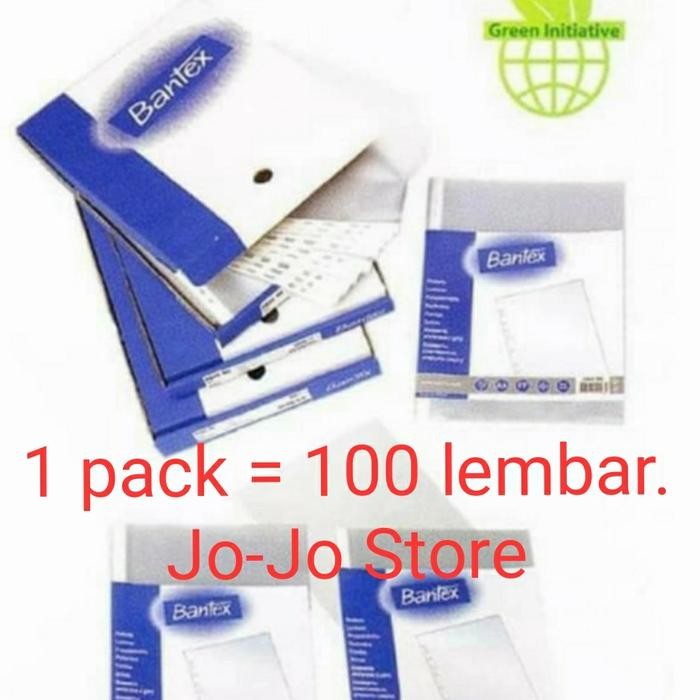 

Pp Pocket Bantex 2040 A4 Ohp Clear 0,06Mm Original