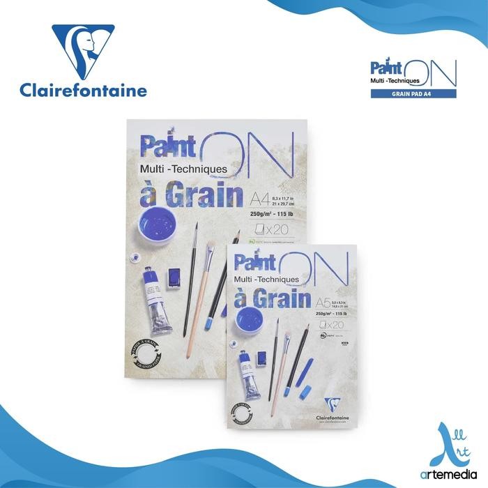 

Buku Sketsa Clairefontaine Paint On A4 A Grain Multi Techniques Pad