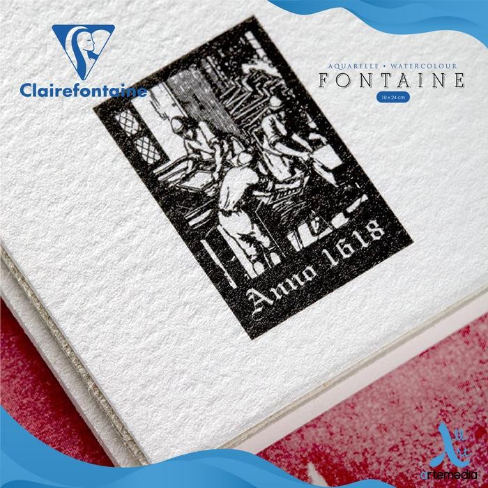 

Kertas Cat Air Clairefontaine Fontaine 18X24Cm Watercolor Paper