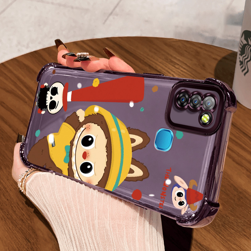 Casing Hp untuk Infinix Smart 5 Smart 6 Ram 3 Case Casing HP Monster Kecil Bermata Besar pola Siliko