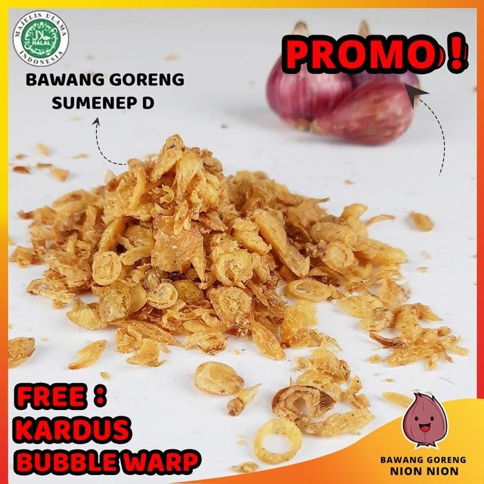 

NEW PRODUK BAWANG GORENG SUMENEP GRADE D RENYAH, ENAK, MURAH 1KG REE RAIN