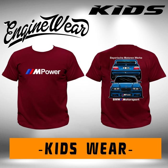 kaos anak bmw E36 anak bimmer M3 E30 E46 E34 E90 baju tshirt mobil br