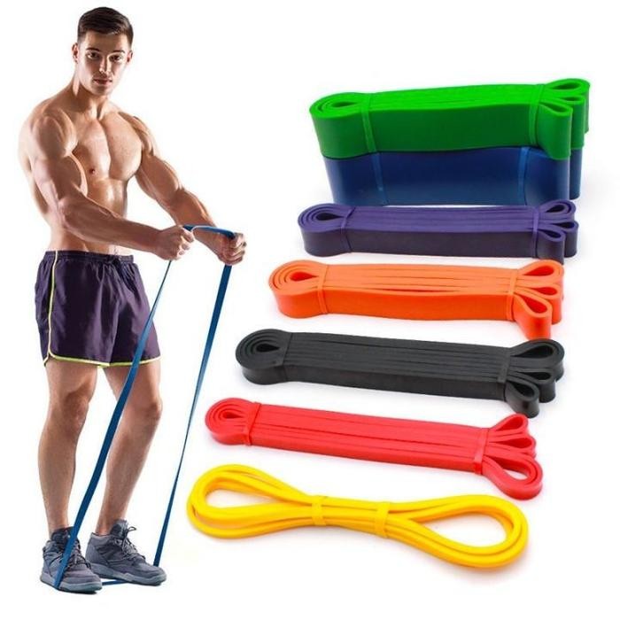 Pilihan- Resistance Band Power Stretching Pull Up, Gym Rubber Strap Murah