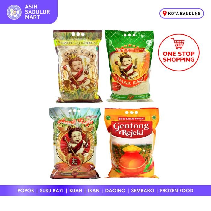 

Pilihan- Beras Anak Raja 5Kg Pulen Enak / Pulen Wangi / Long Grain Promo