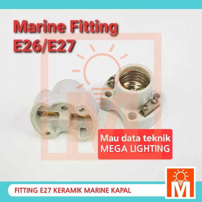 TERSEDIA MARINE FITTING E26/E27 CERAMIC PENDANT LAMPU GANTUNG SHOPEE