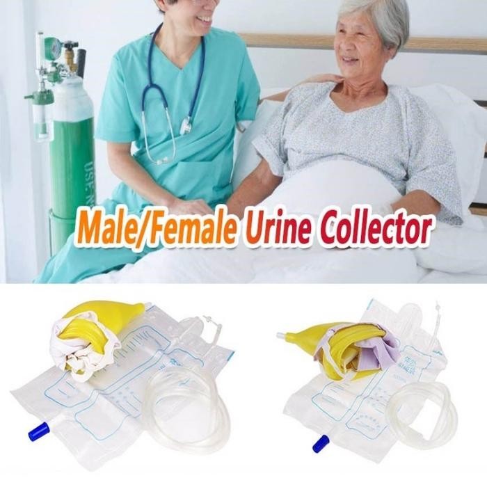 Pilihan- Urine External / Alat Bantu Kantong Kencing Untuk Pria & Wanita Set Dgn Urine Bag