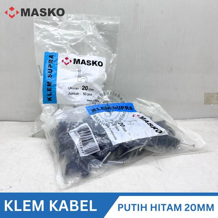 

jjm - Klem kabel clip kabel cable no 20 mm no.20 masko beton