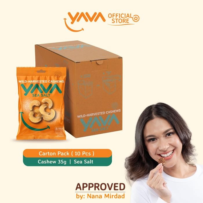 

YAVA Carton Pack Cashew SeaSalt ( 10 x 35g )