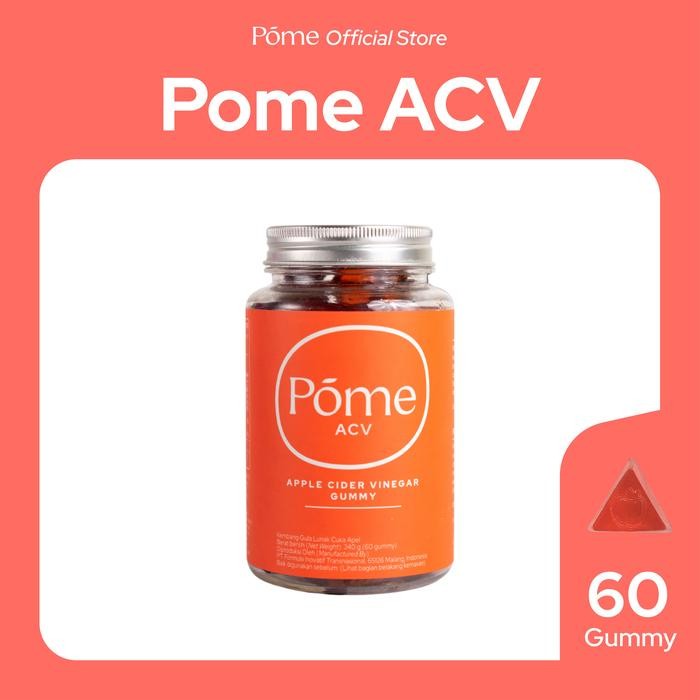 

Pome ACV Gummy Cuka Apel 2500mg - Botol Isi 60 dengan Rasa Manis dan Pomegranate - Candy Mint