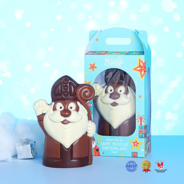 

Chocolate Monggo Saint Nicholas Milk Chocolate 120g Hadiah Coklat